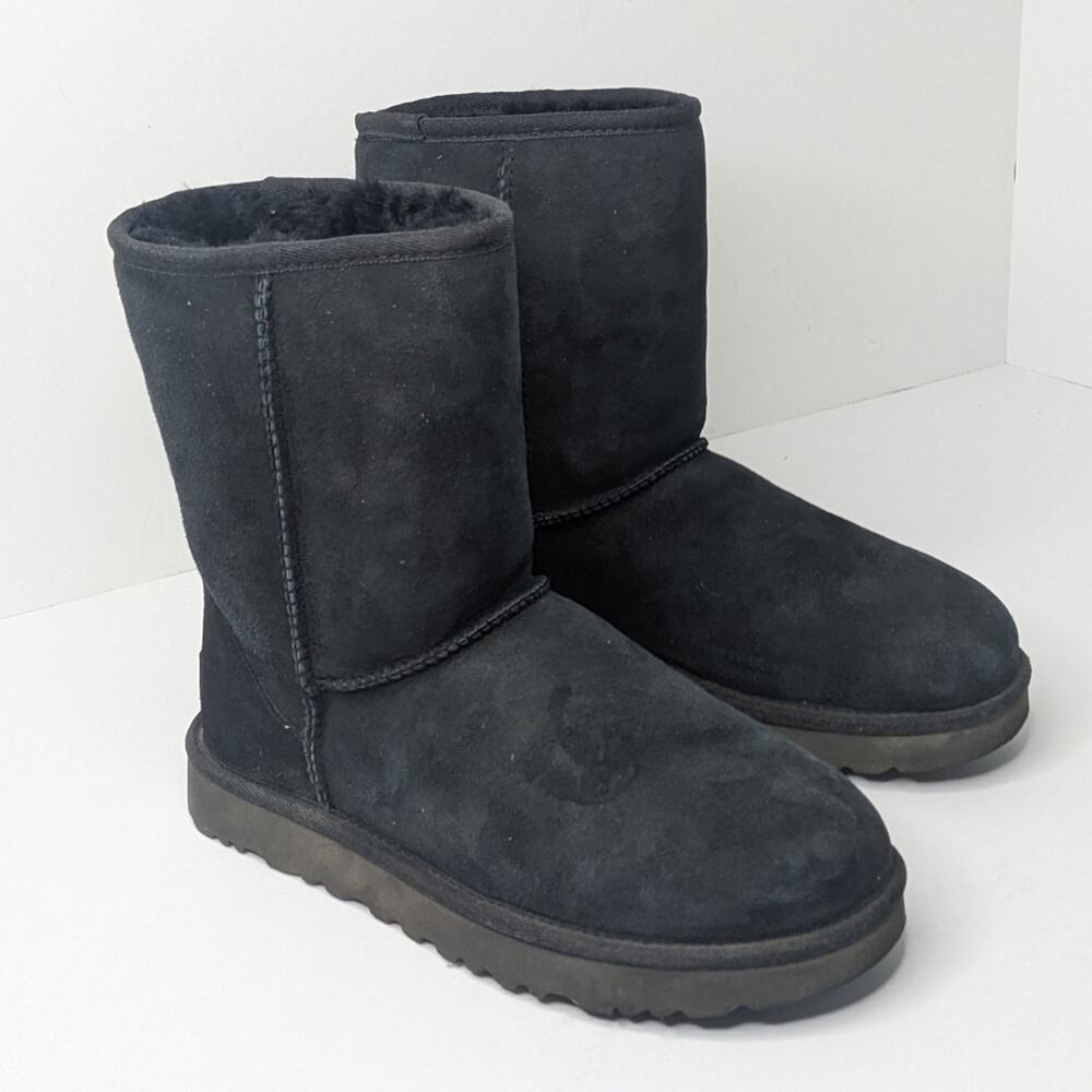 UGG Classic Short II Boots, Black, Women's 7 M